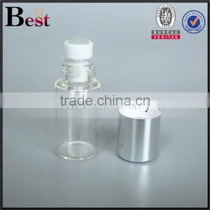 Hot Products Small Travel 10 ml Roll on Bottle Clear Fragrance Perfume Tube Glass Bottle Roll on 8ml Vial thumbnail-2