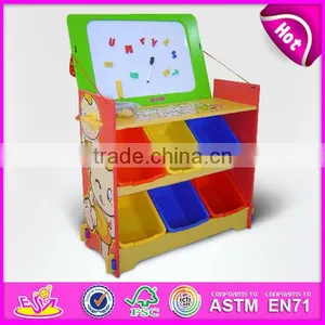 2015 New Wooden Toy Organizer for Kids With 12 Bins, Popular Colorful Storage Box and Hot Sale Storage Box W08C034 thumbnail-5