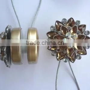 2014 New Design Satin Golden Magnetic Tieback thumbnail-1