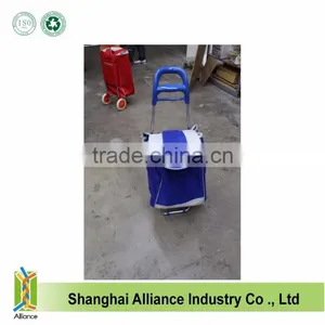 China Factory Foldable Vegetable Trolley Shopping Bag With Wheels thumbnail-4