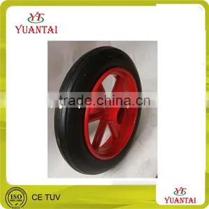 High Quality Wheel Barrow Solid Rubber Wheel 9 Inch Solid Wheel 300/350/400/450/650-4 thumbnail-1