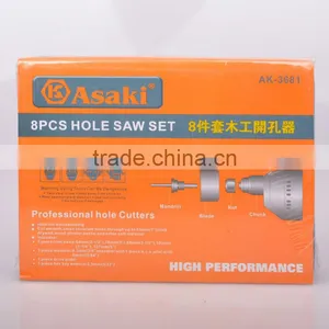 8 PCS Wooden Hole Saw Set thumbnail-4