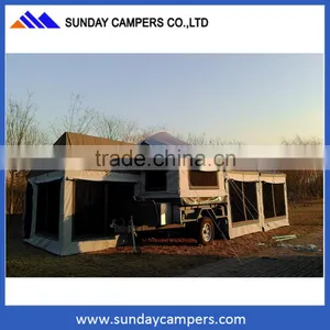 Australia Market Style Luxury Camping off Road Hard Floor Camper Trailer Tent thumbnail-1