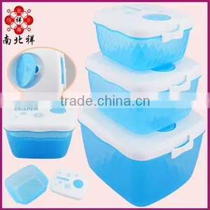 Food Grade 3pcs Plastic Food Storage Container Set With Lock thumbnail-1