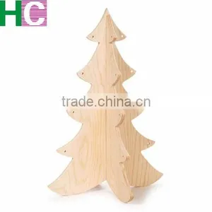 Small Cheap Unfinished Wood Christmas Tree for Decor thumbnail-1