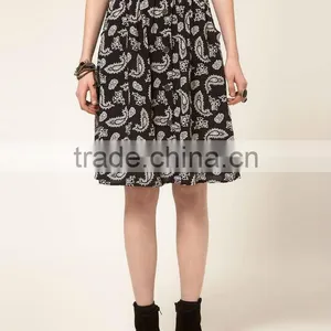 12SK006 Summer Hot Selling Fashion Casual Midi Skirt thumbnail-1