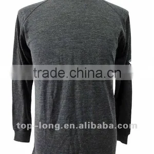 100% Merino(70s) Charcoal Men Thermal Underwear thumbnail-1