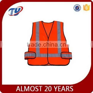 Security Traffic 3M Reflective Vests Yellow Orange Safety Vest thumbnail-1