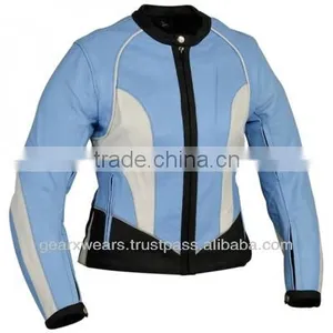 Womens Leather Motorbike Jacket thumbnail-1