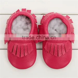 New Baby Tassel Soft Sole PU Leather Shoes Toddler Moccasin 0-24 Months thumbnail-4