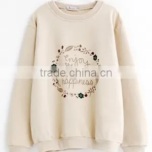 Ladies Fashion Sweetstyle Warm Crewneck Hoodies Cheap Wholesale Good Quality Hoodies Sweatshirt thumbnail-1