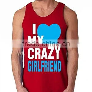 Custom Cotton Blend Mens Womens Silk Screen Printing Tank Top thumbnail-1