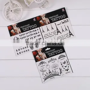 Different Flower Shapes Sticker Waterproof Tattoo Sticker Enviroment Protection Non-toxic thumbnail-4