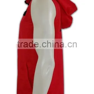 China Manufactory High Quality Custom Made Sublimation Plain Nylon Hooded Vest thumbnail-3