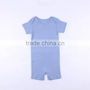 Hot Sale Short Sleeve 100% Cotton Baby Jumpsuit thumbnail-3