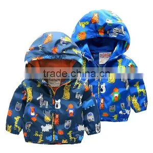 2017 Top Quality Baby Boy Jacket Wholesale Baby Clothing Animal Boy Outdoor Jacket thumbnail-3