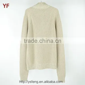 New Design 2015 Mock Neck Men Knitted Sweater thumbnail-3