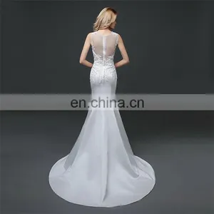 HS1609 2016 Latest Mermaid Long Train Bridal Wedding Dress Ball Gown thumbnail-5