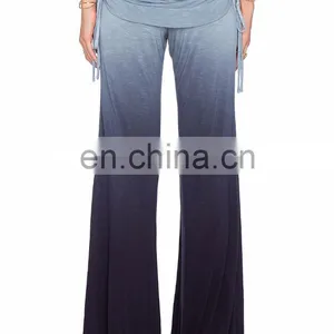 Women Fashion Folding High Waist Elastic Band Pants Tie thumbnail-4