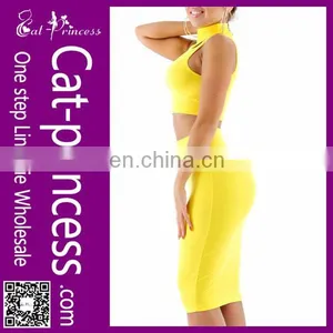 2015 Top Quality Two Pieces Fitted Club Tight Dress thumbnail-4