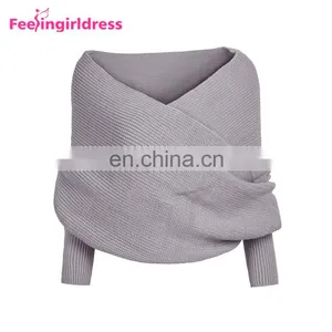 2017 Fashion Black Knitted Winter Woman Latest Design Ladies Sweater thumbnail-2