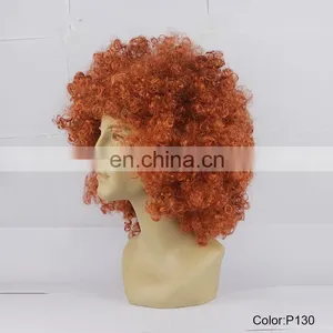 Halloween Big Synthetic Curly Afro Party Hair Wigs for Black Women P130 thumbnail-2