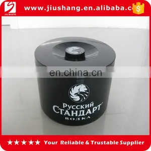 Custom New Design Round ps Cooler Ice Bucket With Lid Clear thumbnail-1