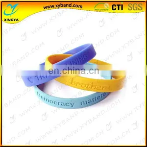 Promotional Silicone Wristbands / Custom Silicone Wristband / Adjustable Silicon Wristband thumbnail-4