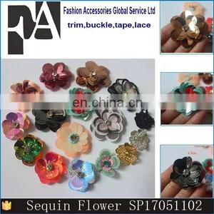 New Look 3D Sequin Flower Patch for Clothing and Shoes thumbnail-1