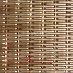 XY-1228P Coppper Color Aluminum Architectural Wire Mesh thumbnail-2