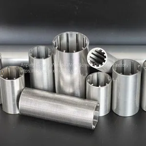 Wedge Wire Spiral Screen Tube , Stainless Steel v Wire Johnson Filter Candles thumbnail-5