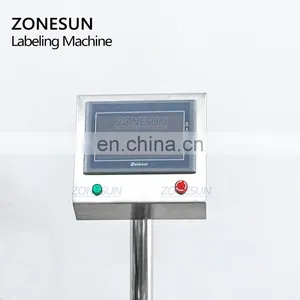 ZONESUN ZS-TB831 Container Automatic Adhesive Box Labeling Machinery Automatique Sticker For Flat Surface thumbnail-3