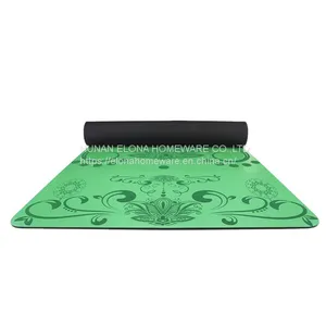 Hot Sell Yoga Mat Bag Rubber Yoga Recycled Natural Organic Yoga Art Fitness Pilates Sport BLACK thumbnail-1