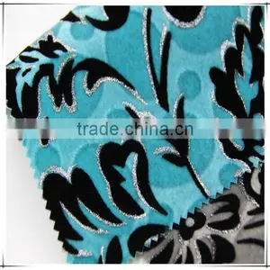 High Quality Cloth Fabric Flock On Flock With Silver For Sofa thumbnail-4