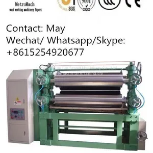 4ft Pneumatic Air-operated Plywood Core Veneer Glue Spreader Coating Machine thumbnail-1