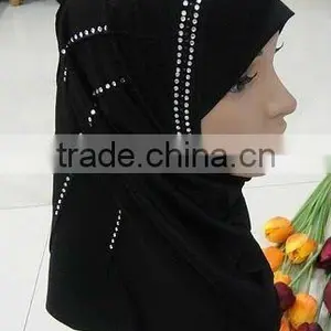 A252 Popular Crystal Beaded Arabic Wear;islamic Headscar;muslim Hijab 2011 thumbnail-1