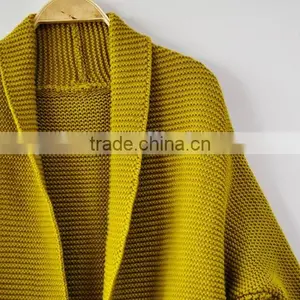 Solid Color Sweater Cardigan Women's Winter Coat Sweater thumbnail-3