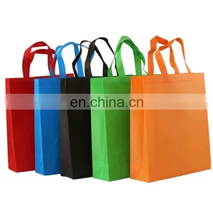 Wholesale Cheap Non Woven Bag Eco Reusable Tote Bags Custom Logo Printing Shopping Bags thumbnail-1
