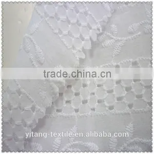 Embroidered Cotton Voile Fabric for Garment thumbnail-2
