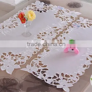 Hot-sale White Hand Embroidery Tablecloth Hotel Table Cloth/table Cover/napkin/wholesale Tablecloth thumbnail-5