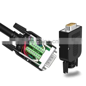 VGA Solderless DB15 Connector 3 Rows 15 Pins HDB15 VGA Connector thumbnail-1