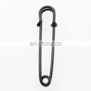 High Quality Black Large Safety Pin Quality Safety Pins Black Safety Pin For Dress Decoration thumbnail-1