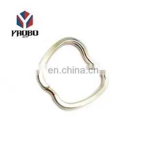 Wholesale Good Quality Metal Supplier Appled Shaped Key Ring thumbnail-3