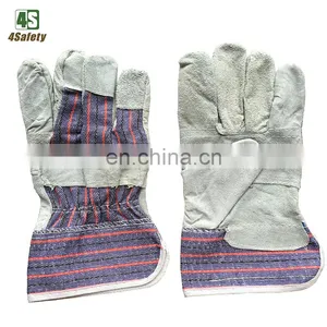 4SAFETY Wholesale Safety Industrial Work Cow Grain Leather Gloves thumbnail-2