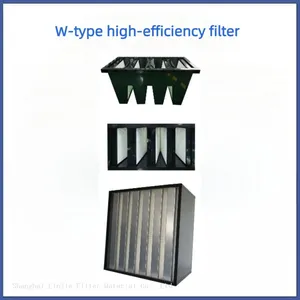 V-shaped Plastic Frame Filter W-shaped High-efficiency Filter Screen thumbnail-4