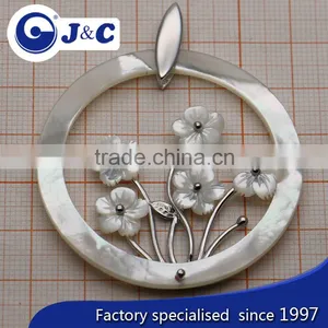 Mother of Pearl Shell Pendant ,Pendant Necklaces thumbnail-3