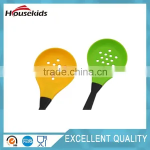 Silicone Ladle Slotted Skimmer Colander Strainer Spoon Kitchen Cooking Utensil thumbnail-1