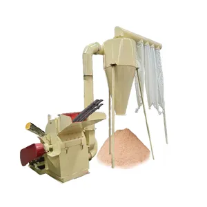 Coconut Shell Crusher Coconut Peat Making Equipment Wood Branch Chipper Wood Crusher With Dust Removal Device thumbnail-1