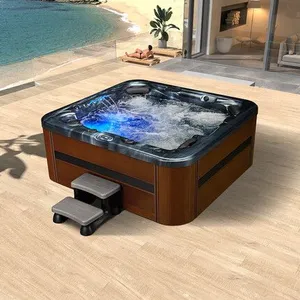 Balboa Smart Modern Design Luxury Outdoor Hot Tub Six Person Jacuzzi Home Use Constant Temperature Heating thumbnail-1