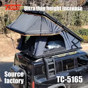 Quick Opening Thin Car Roof Tent Factory Supplies Outdoor Camping Without Setting up Aluminum Alloy High Top Hardtop Tents thumbnail-1